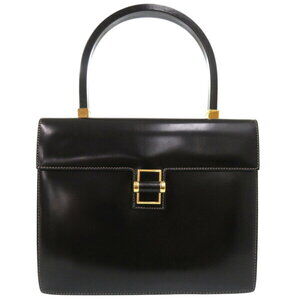 Gucci turnlock handbag logo bag leather black